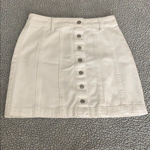 White Forever 21 jean skirt